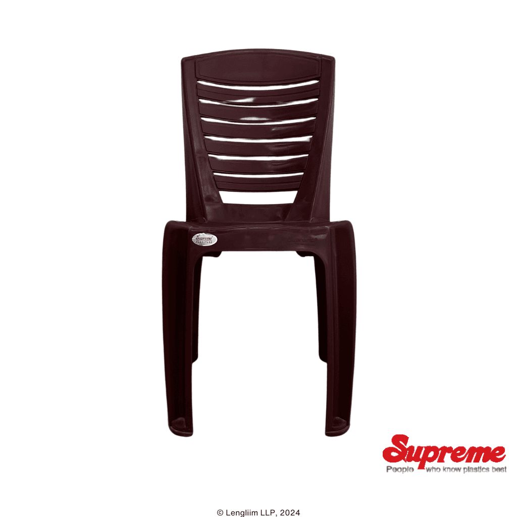 Supreme Furniture Bliss Plastic Chair (Brown)