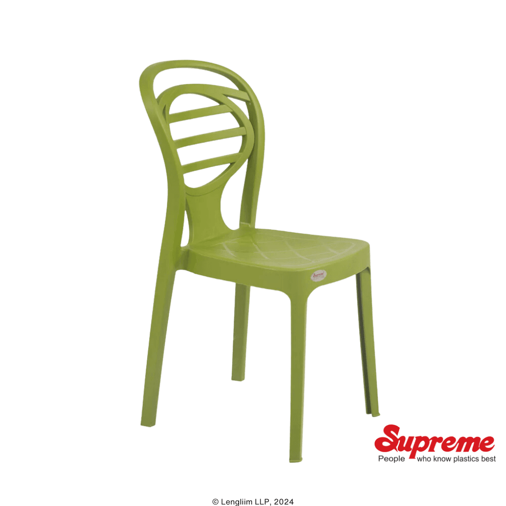 Supreme Furniture Oak Plastic Chair (Mehandi Green)
