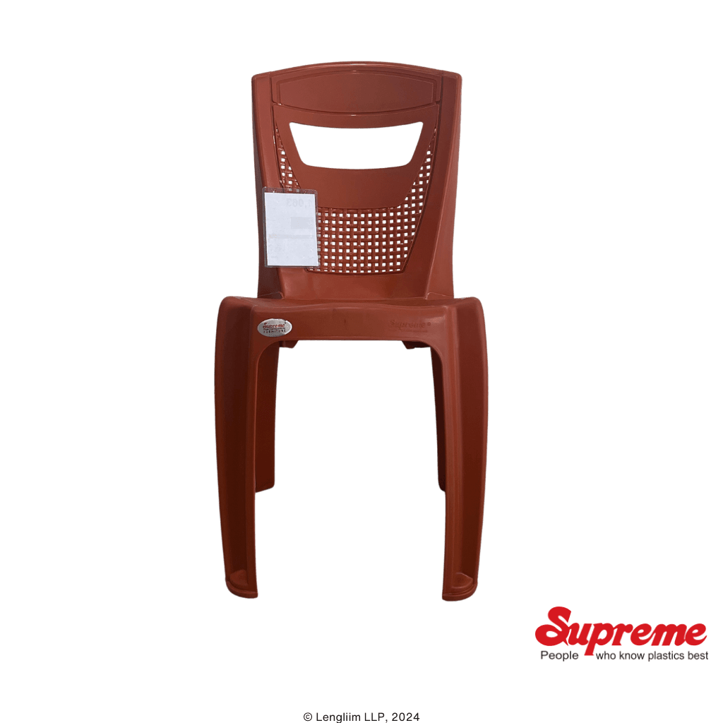 Supreme Furniture Greek Multipurpose Plastic Chair (Orange)